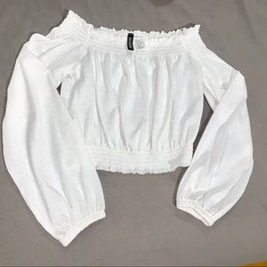 Off the shoulder crop top